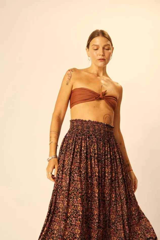 Natalie Martin BELLA SKIRT Petite Fleur Noire Shop Bottoms