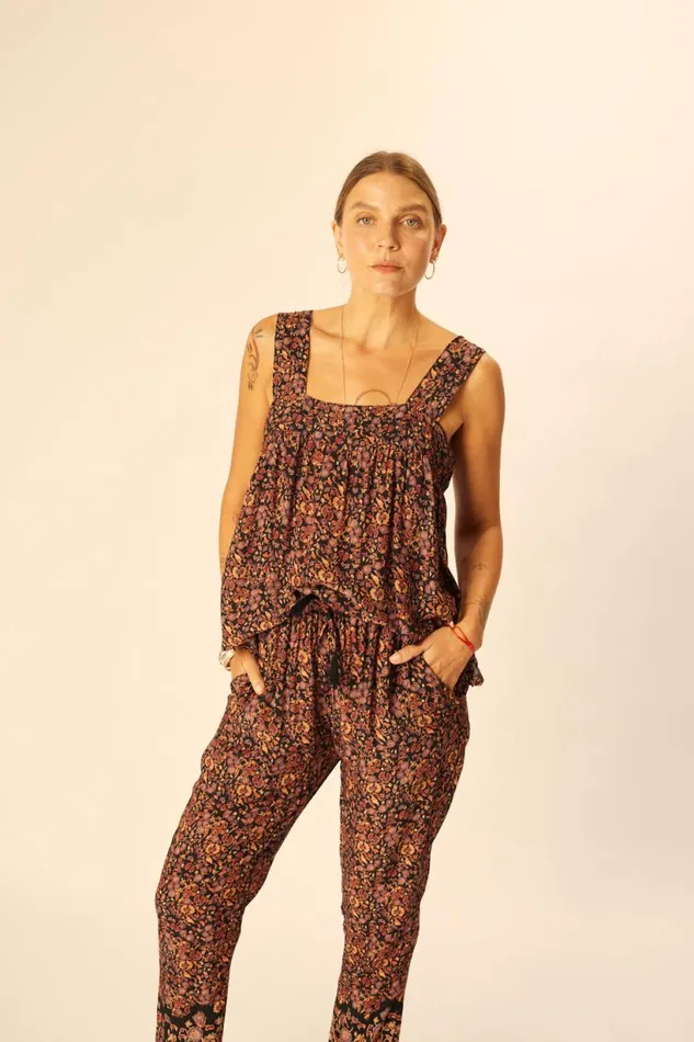 Natalie Martin BIANCA PANT Petite Fleur Noire Shop Bottoms