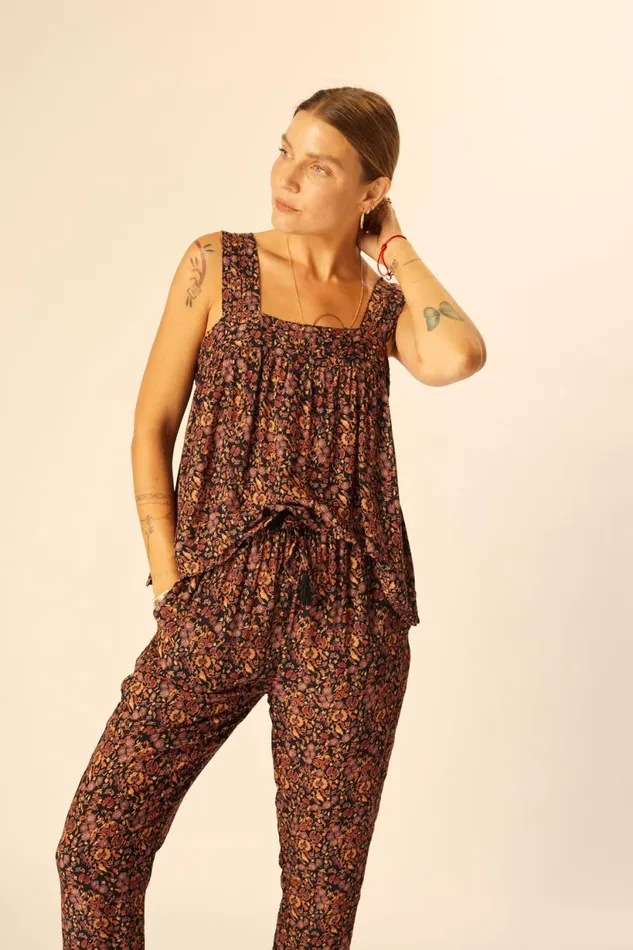 Natalie Martin BIANCA PANT Petite Fleur Noire Shop Bottoms