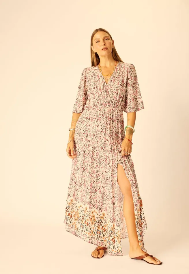 Natalie Martin COCO MAXI Petite Fleur Rose Shop Dresses