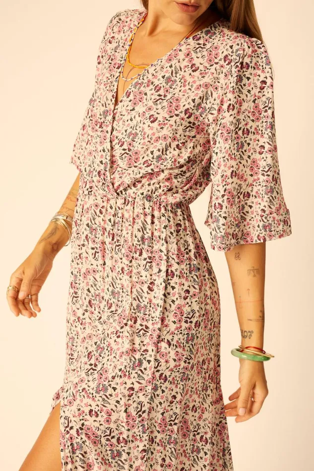 Natalie Martin COCO MAXI Petite Fleur Rose Shop Dresses