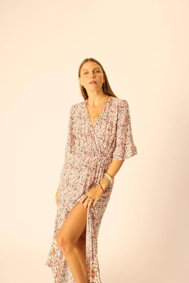 Natalie Martin COCO MAXI Petite Fleur Rose Shop Dresses