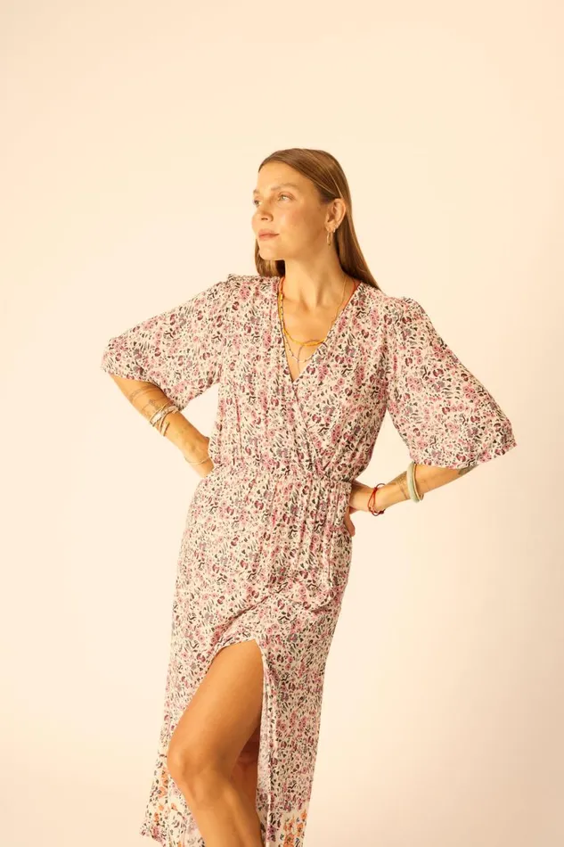 Natalie Martin COCO MAXI Petite Fleur Rose Shop Dresses