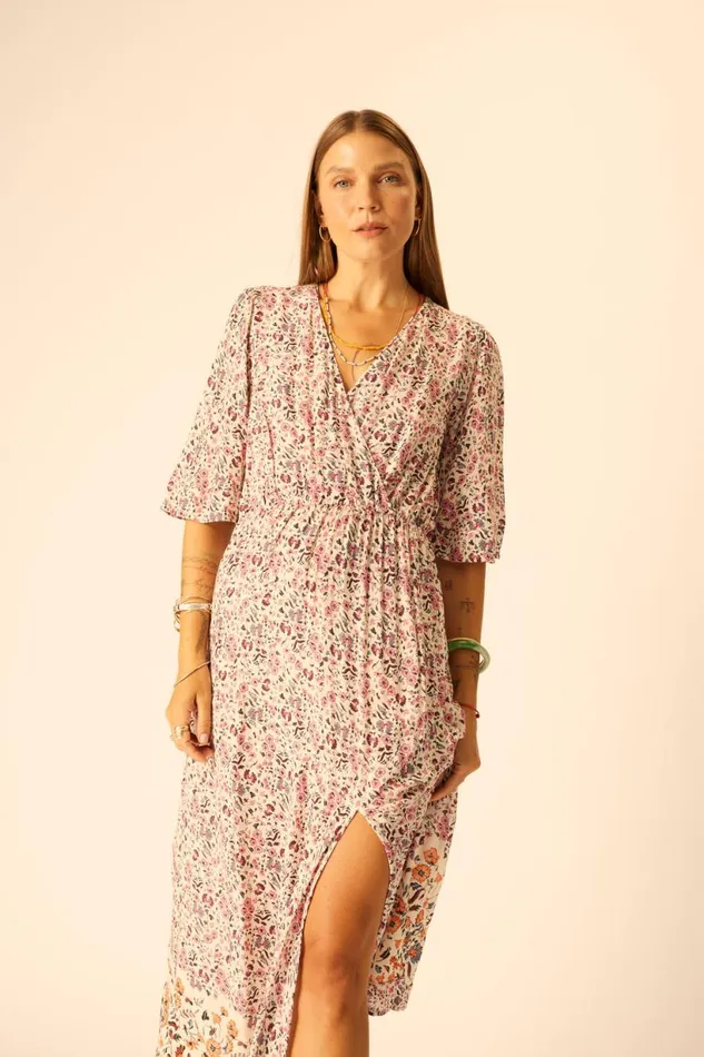 Natalie Martin COCO MAXI Petite Fleur Rose Shop Dresses