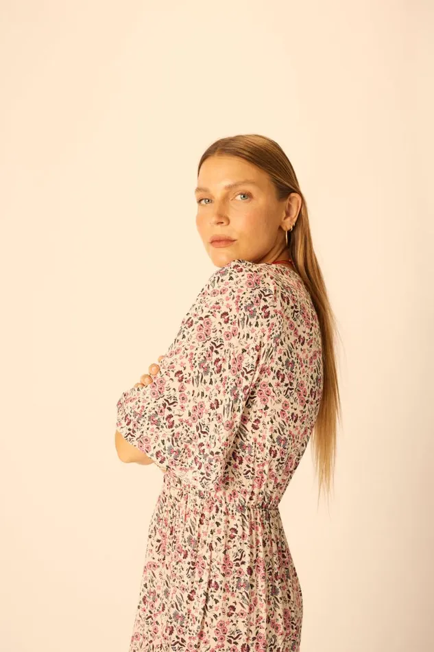 Natalie Martin COCO MAXI Petite Fleur Rose Shop Dresses