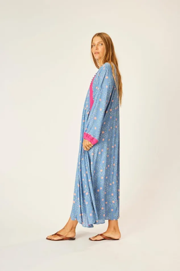 Natalie Martin FIORE MAXI Pinwheel Denim Shop Dresses