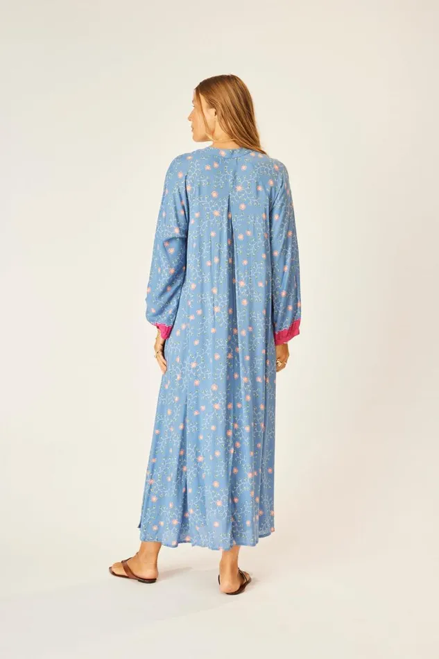 Natalie Martin FIORE MAXI Pinwheel Denim Shop Dresses