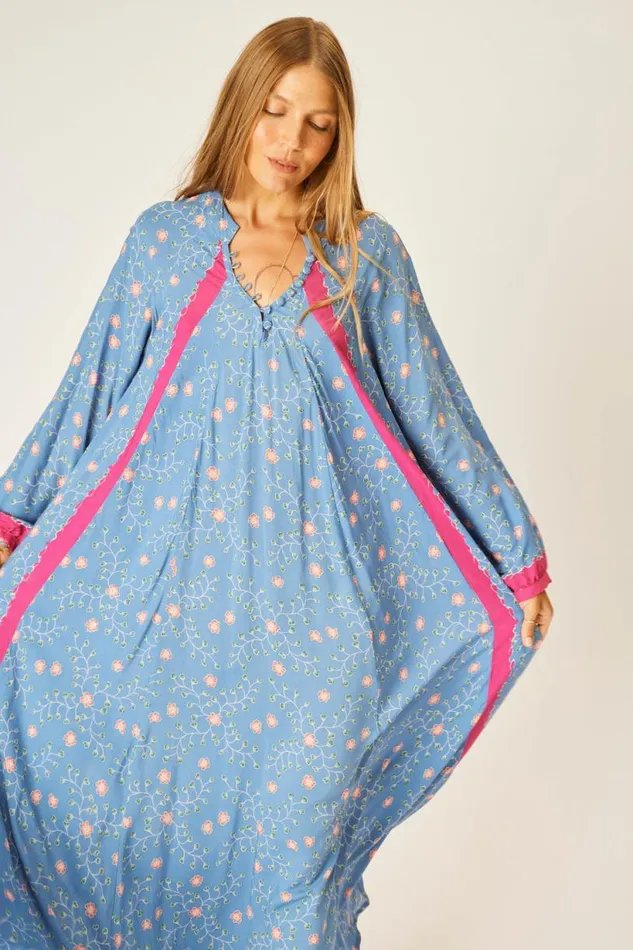 Natalie Martin FIORE MAXI Pinwheel Denim Shop Dresses