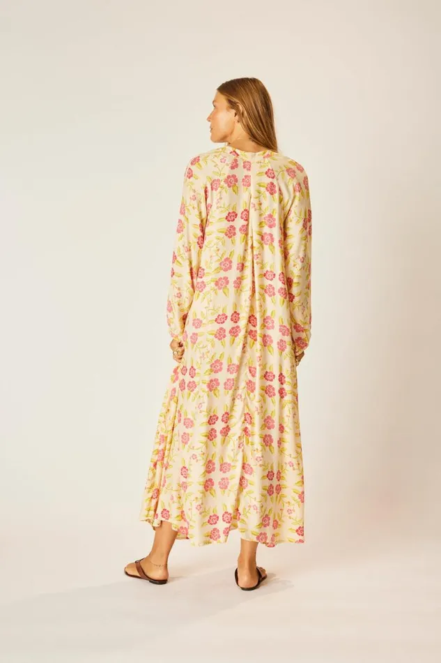 Natalie Martin FIORE MAXI Prairie Dusty Crimson Shop Dresses