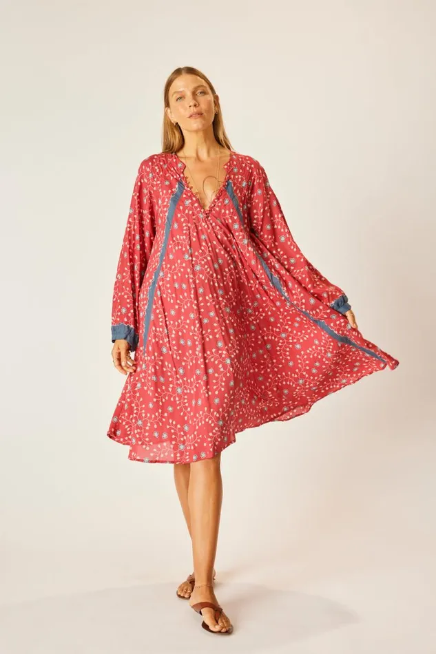Natalie Martin FIORE SHORT DRESS Pinwheel Barn Red Shop Dresses