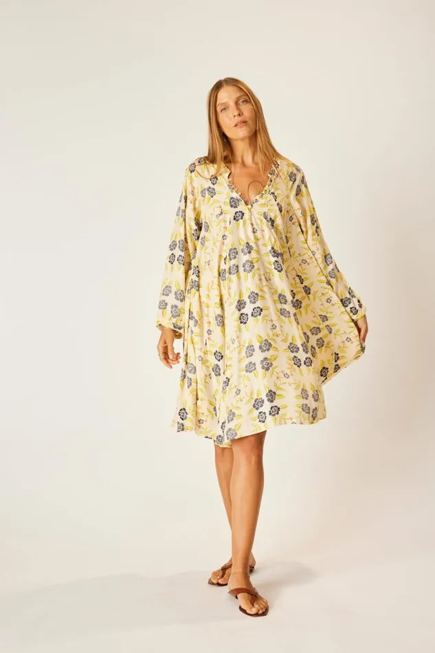 Natalie Martin FIORE SHORT DRESS Prairie Indigo Shop Dresses