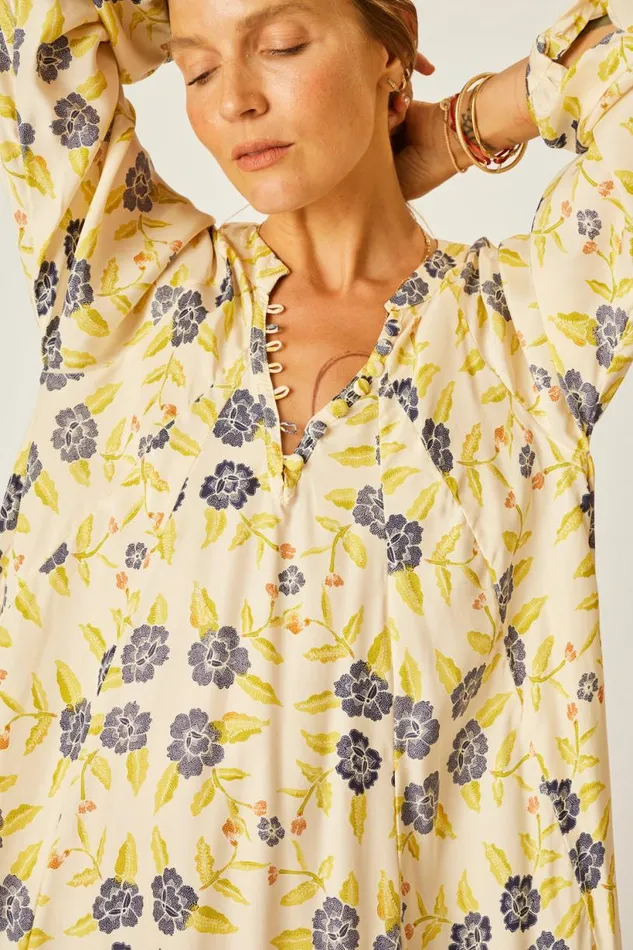 Natalie Martin FIORE SHORT DRESS Prairie Indigo Shop Dresses