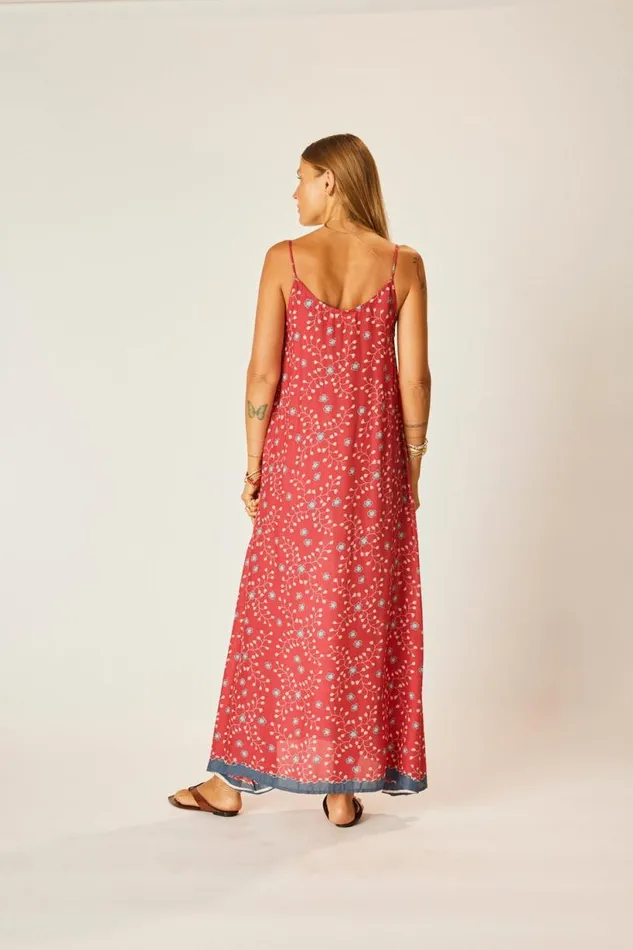 Natalie Martin HEATHER MAXI Pinwheel Barn Red Shop Dresses