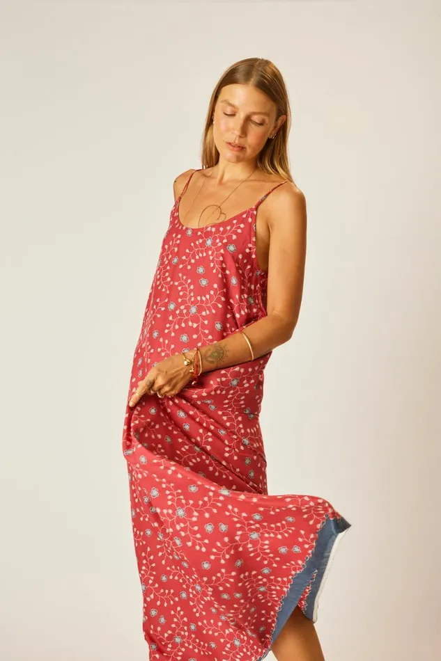 Natalie Martin HEATHER MAXI Pinwheel Barn Red Shop Dresses