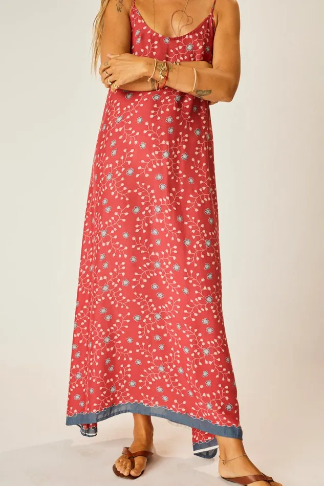 Natalie Martin HEATHER MAXI Pinwheel Barn Red Shop Dresses