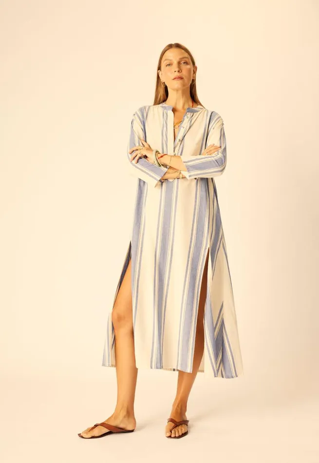 Natalie Martin ISOBEL DRESS French Stripe Blue Shop Dresses