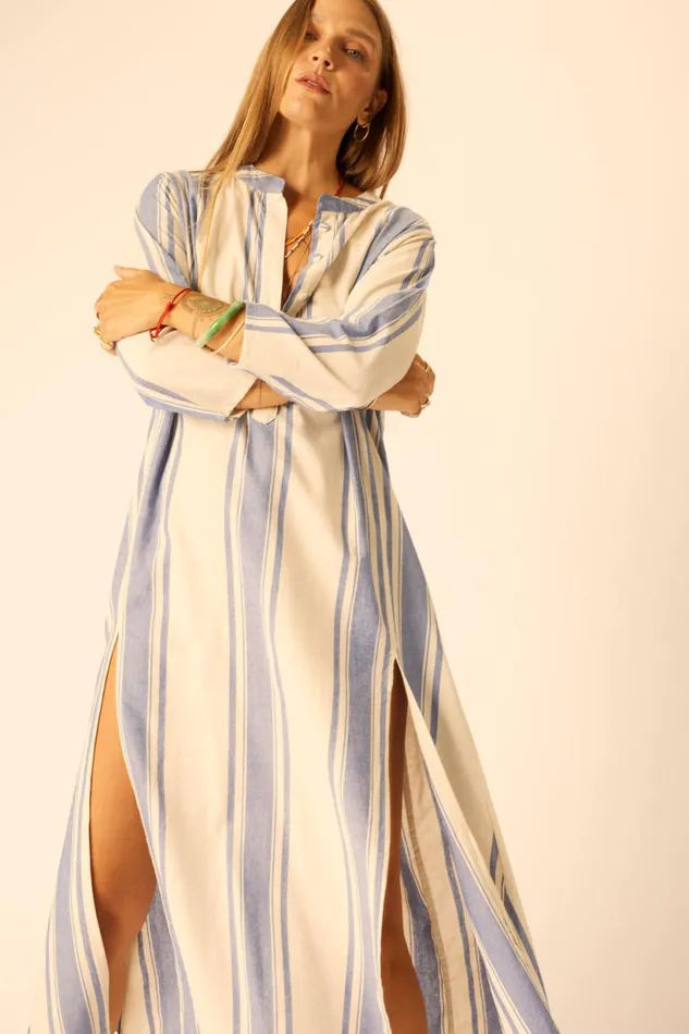 Natalie Martin ISOBEL DRESS French Stripe Blue Shop Dresses