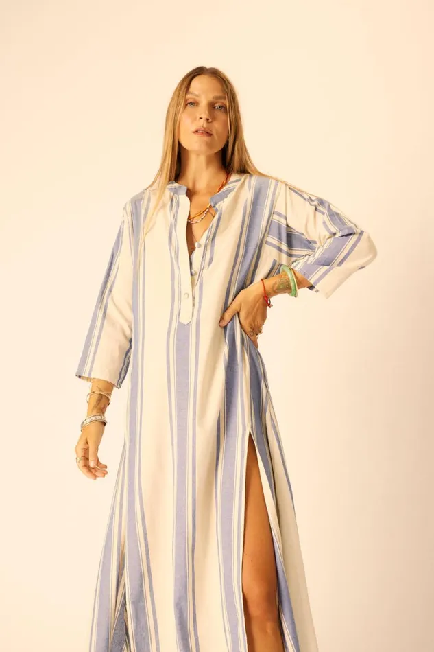 Natalie Martin ISOBEL DRESS French Stripe Blue Shop Dresses