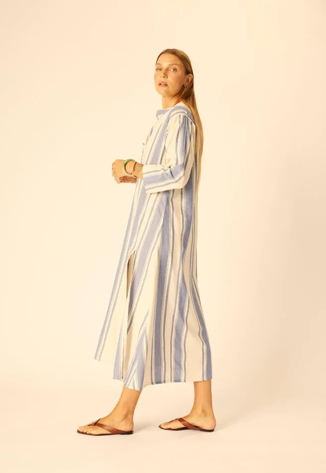 Natalie Martin ISOBEL DRESS French Stripe Blue Shop Dresses