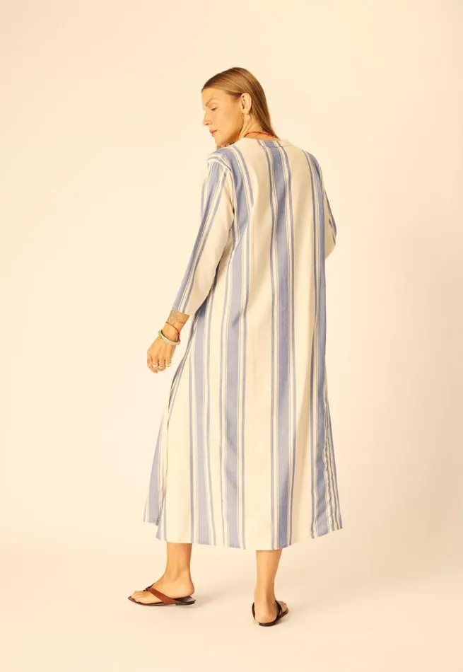 Natalie Martin ISOBEL DRESS French Stripe Blue Shop Dresses