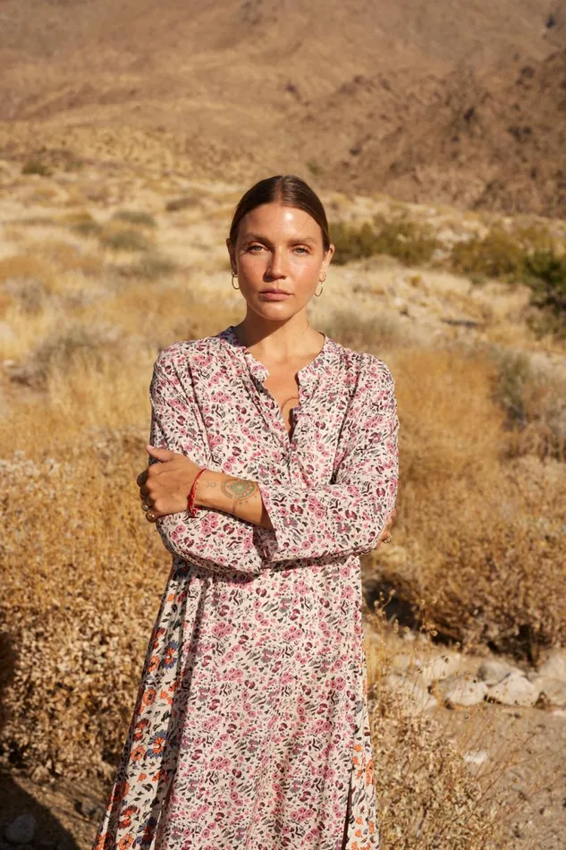 Natalie Martin ISOBEL DRESS Petite Fleur Rose Shop Dresses
