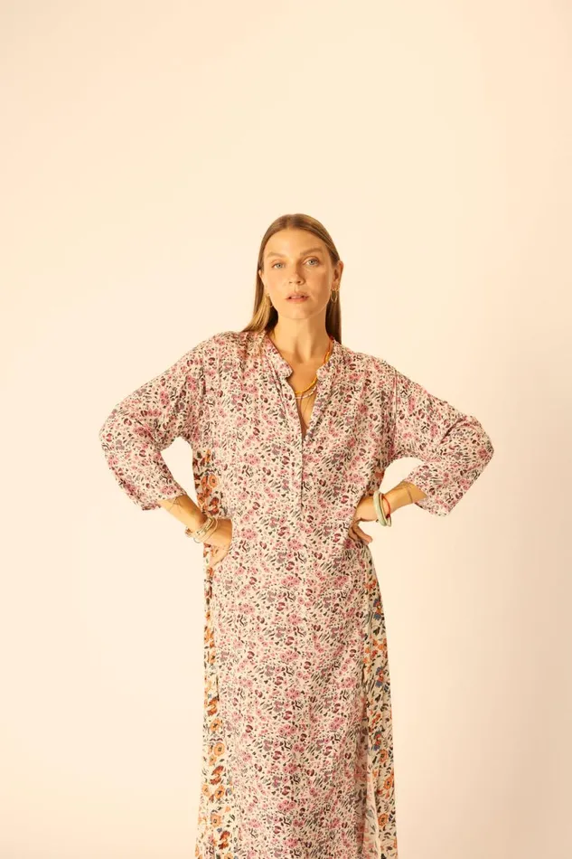 Natalie Martin ISOBEL DRESS Petite Fleur Rose Shop Dresses