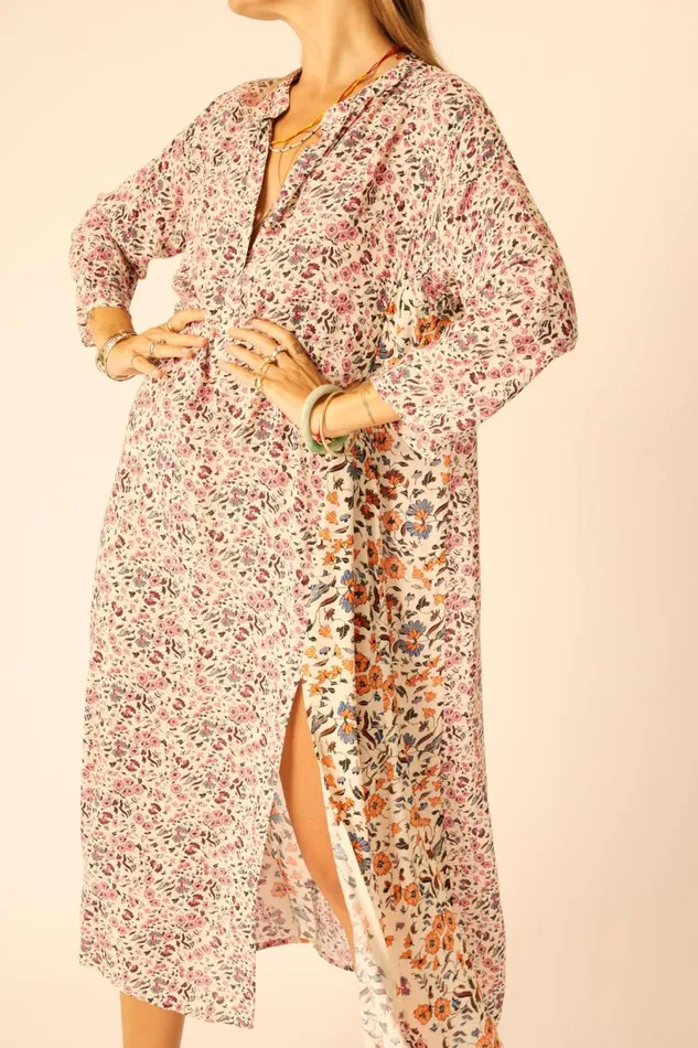 Natalie Martin ISOBEL DRESS Petite Fleur Rose Shop Dresses