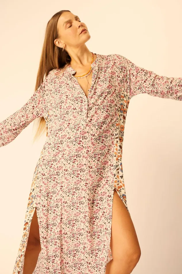 Natalie Martin ISOBEL DRESS Petite Fleur Rose Shop Dresses