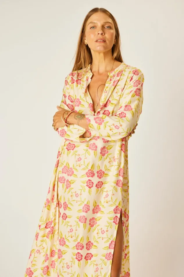 Natalie Martin ISOBEL DRESS Prairie Dusty Crimson Shop Dresses