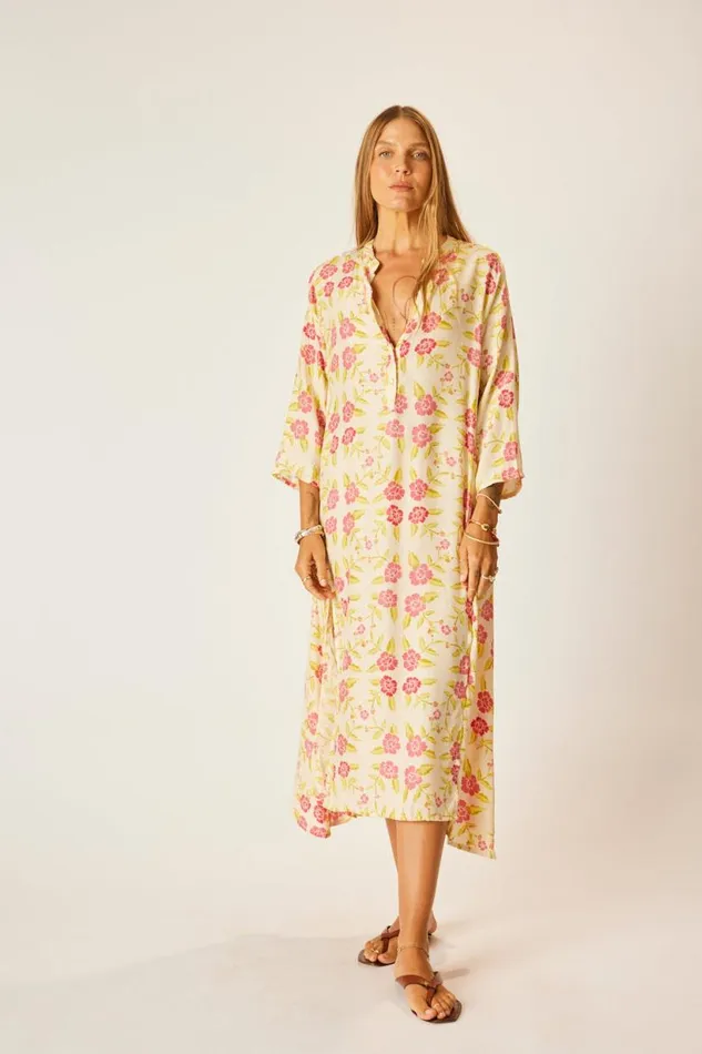 Natalie Martin ISOBEL DRESS Prairie Dusty Crimson Shop Dresses