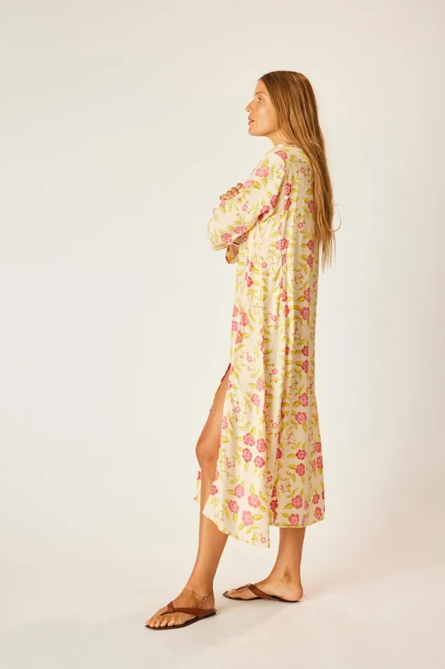 Natalie Martin ISOBEL DRESS Prairie Dusty Crimson Shop Dresses