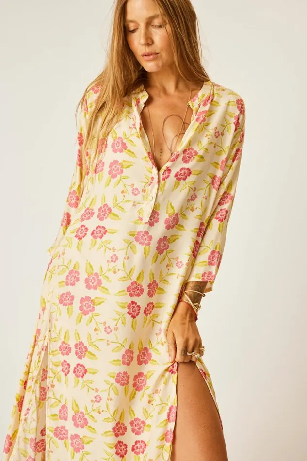 Natalie Martin ISOBEL DRESS Prairie Dusty Crimson Shop Dresses