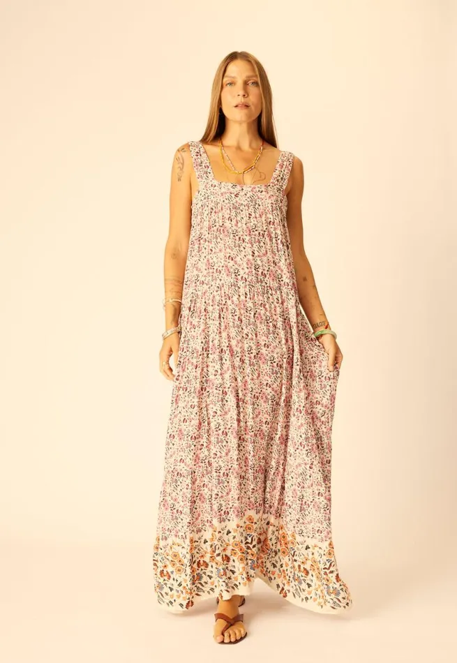 Natalie Martin JASMINE MAXI Petite Fleur Rose Shop Dresses