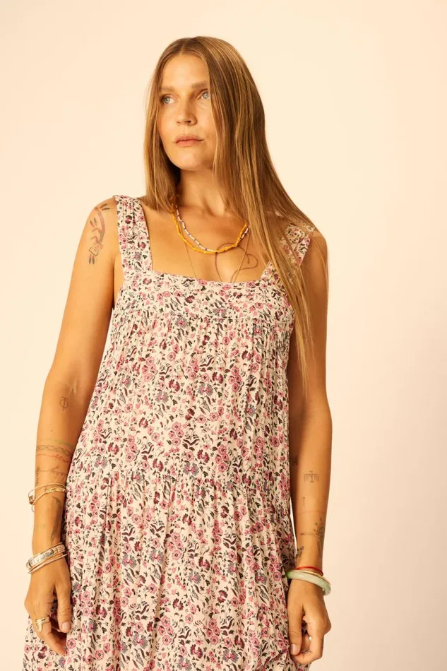 Natalie Martin JASMINE MAXI Petite Fleur Rose Shop Dresses