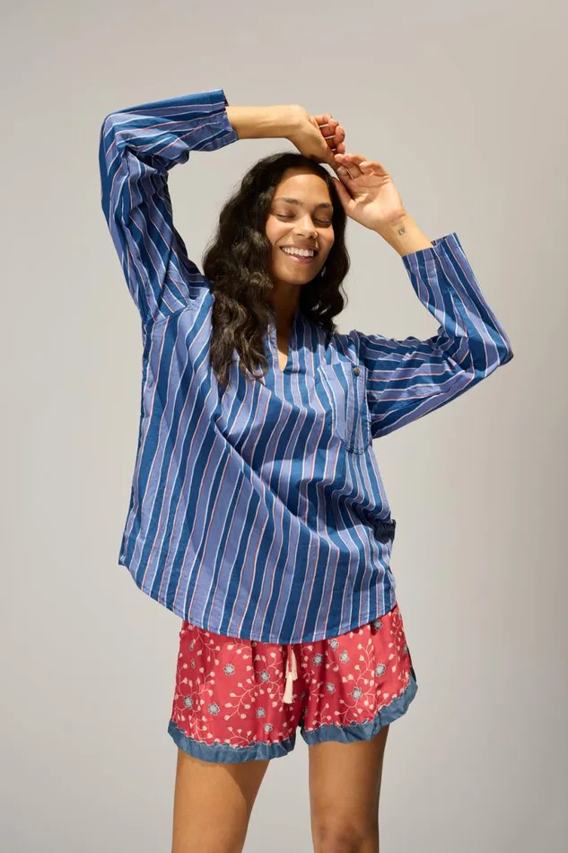 Natalie Martin JASPER SHORT Pinwheel Barn Red Shop Bottoms