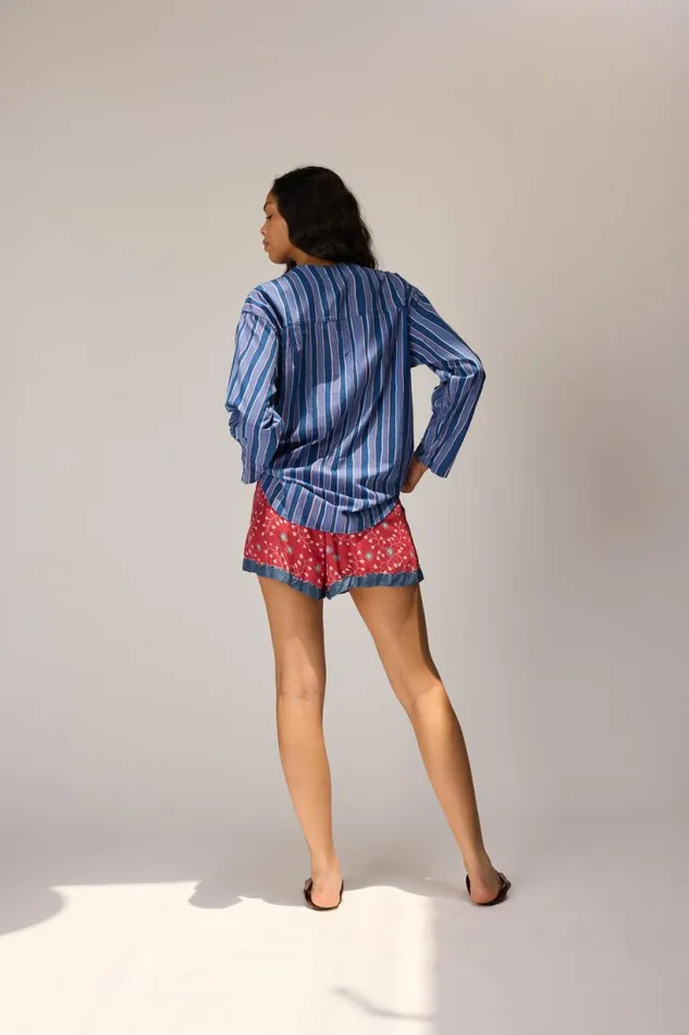 Natalie Martin JASPER SHORT Pinwheel Barn Red Shop Bottoms