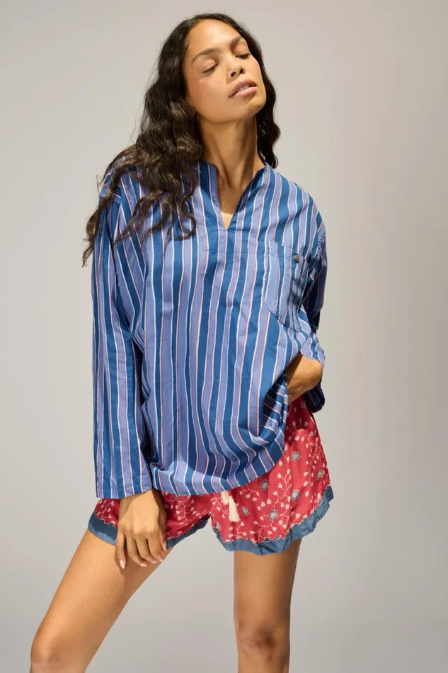Natalie Martin JASPER SHORT Pinwheel Barn Red Shop Bottoms