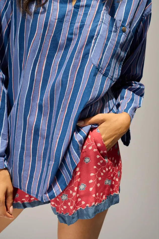 Natalie Martin JASPER SHORT Pinwheel Barn Red Shop Bottoms