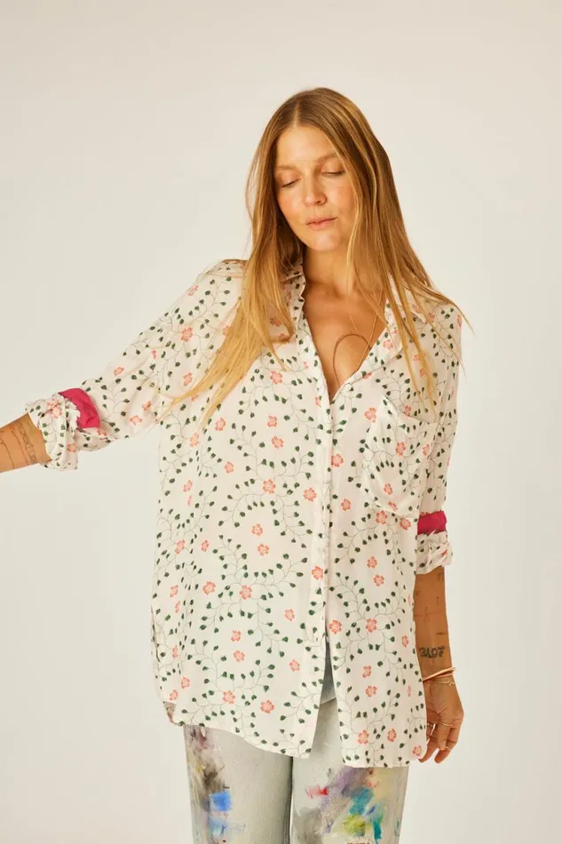 Natalie Martin JENNIFER SHIRT Pinwheel Cotton Shop Tops