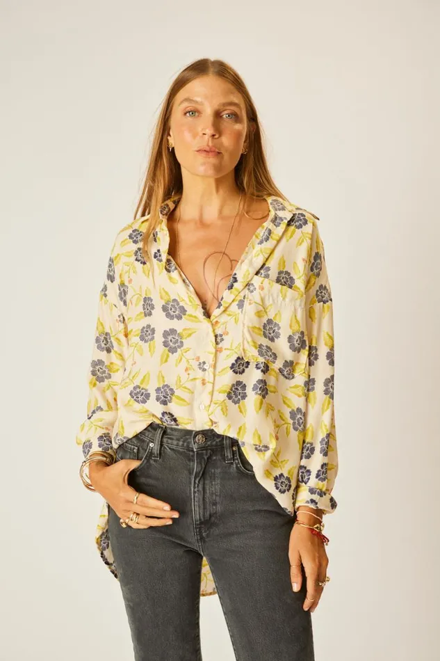 Natalie Martin JENNIFER SHIRT Prairie Indigo Shop Tops