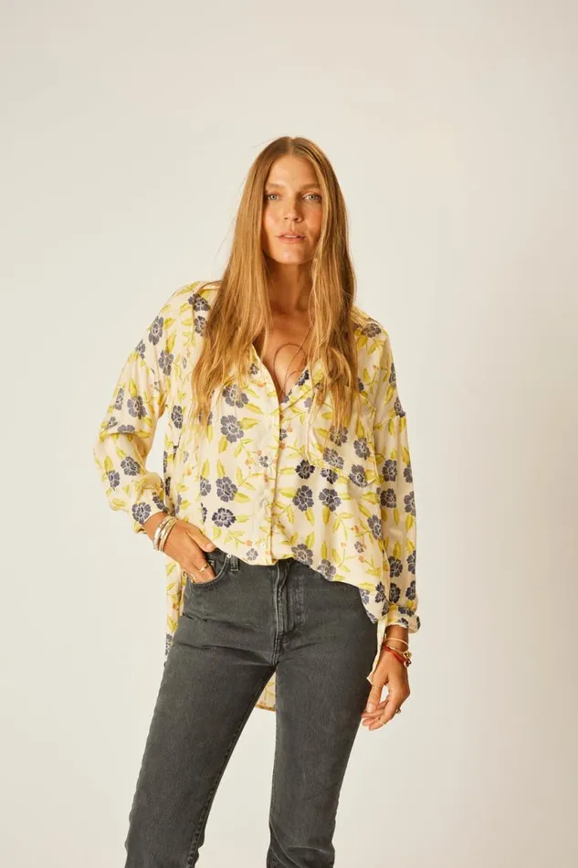 Natalie Martin JENNIFER SHIRT Prairie Indigo Shop Tops