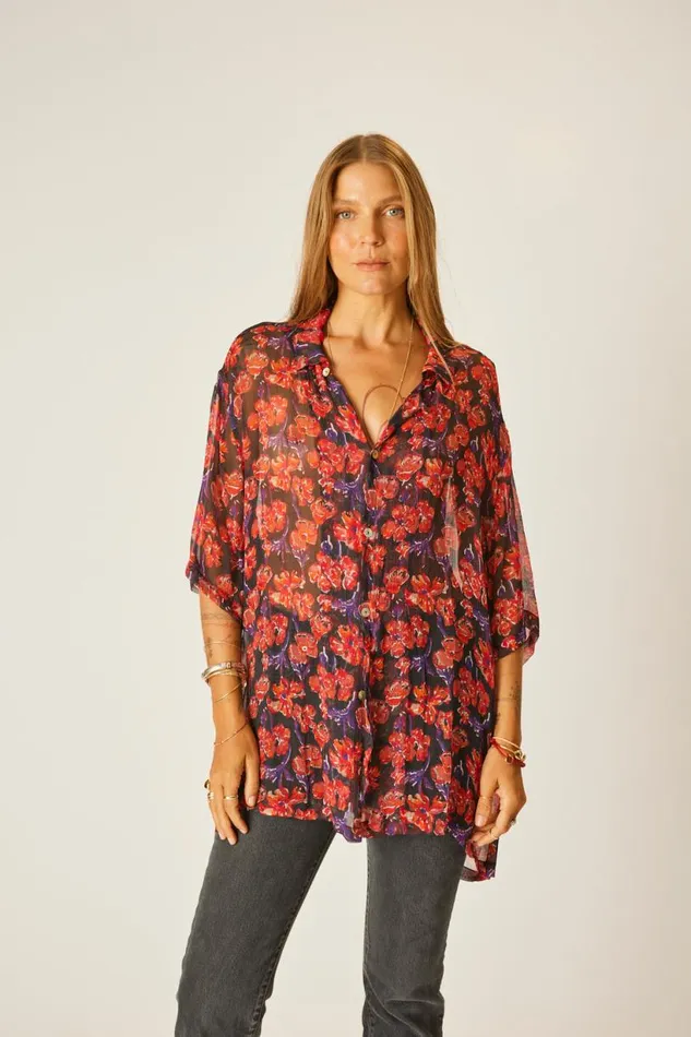 Natalie Martin KEVIN SHIRT Chiffon Watercolor Onyx Shop Men