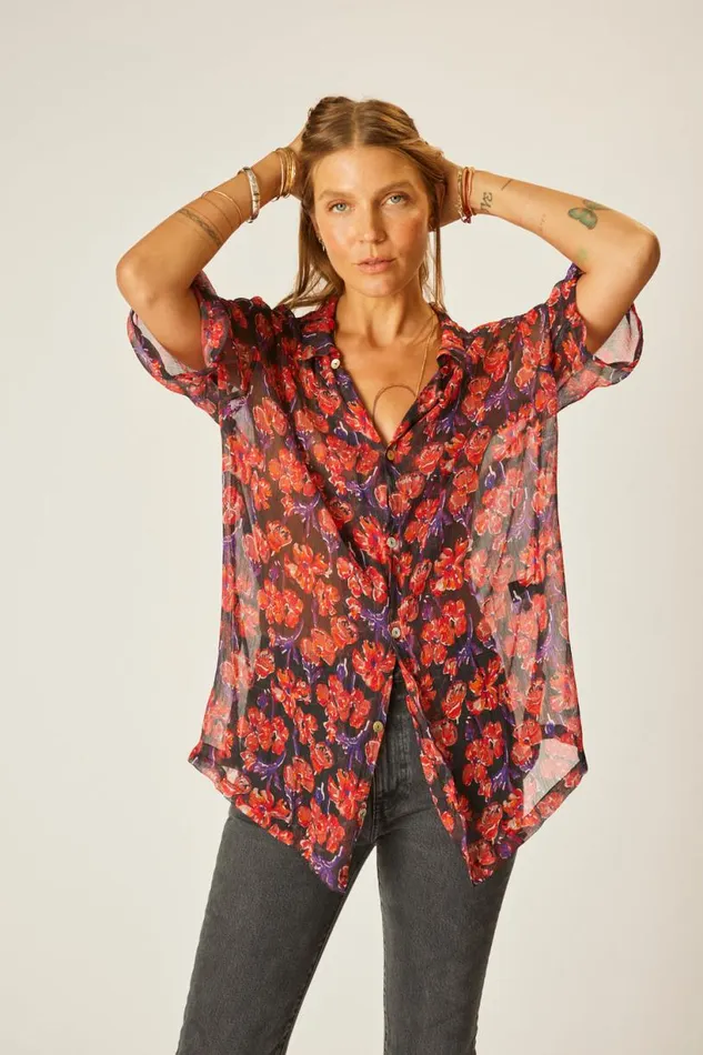 Natalie Martin KEVIN SHIRT Chiffon Watercolor Onyx Shop Men