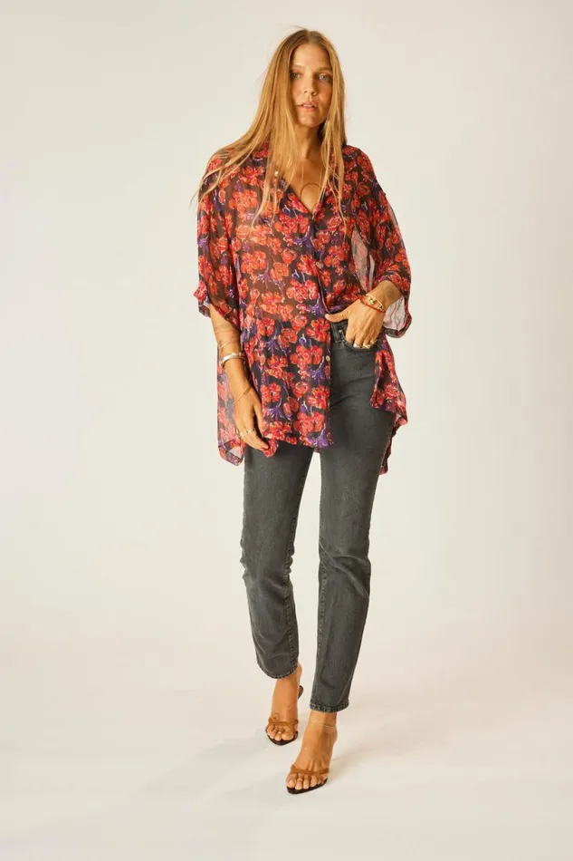 Natalie Martin KEVIN SHIRT Chiffon Watercolor Onyx Shop Men