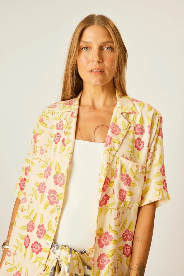 Natalie Martin KEVIN SHIRT Prairie Dusty Crimson Shop Tops