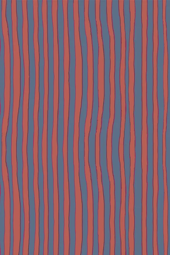 Natalie Martin LOUIS SHIRT Batik Stripe Navy Shop Tops