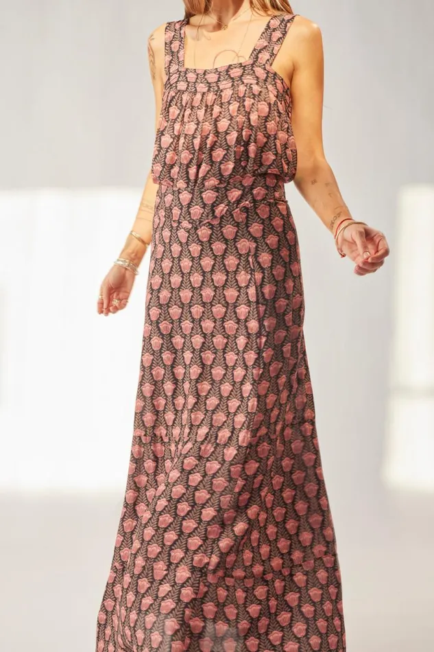 Natalie Martin MADISON SKIRT Tulip Print Kamari Black Shop Bottoms