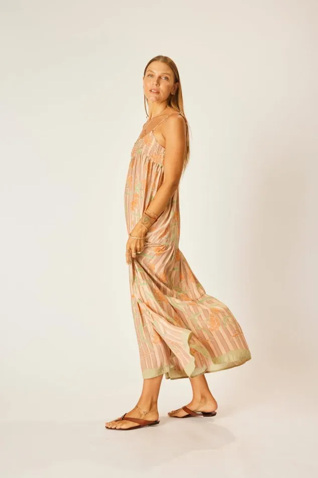 Natalie Martin MELANIE DRESS Chamomile Apricot Shop Dresses