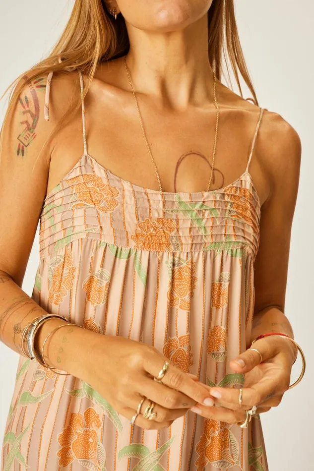 Natalie Martin MELANIE DRESS Chamomile Apricot Shop Dresses