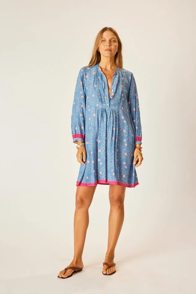 Natalie Martin SAMMIE SHORT DRESS Pinwheel Denim Shop The Family Martin